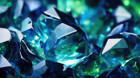 shimmer abstract background green and blueの素材