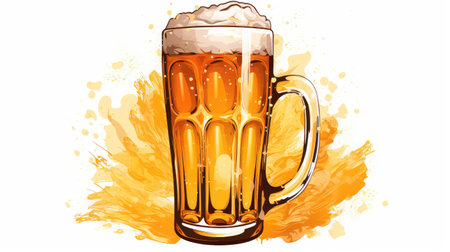 design beer glass clip artの素材