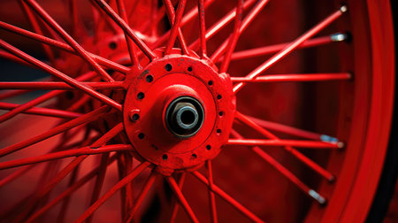 wheel circles redの素材