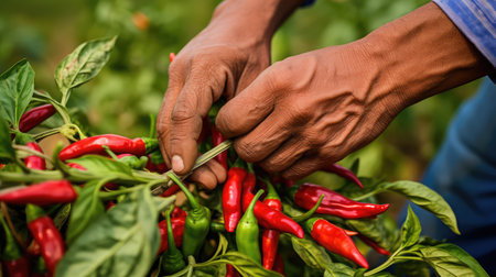 plump cayenne red pepperの素材