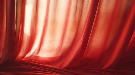 sunny curtain redの素材