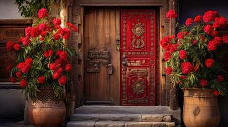 carvings house doorの素材