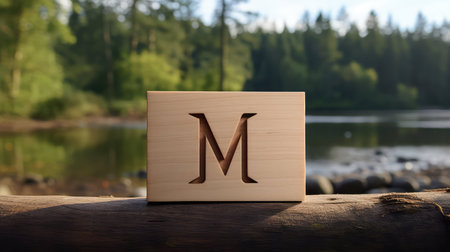 clean wood carved fontの素材