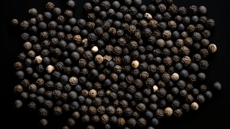 monochromatic black pepper illustrationの素材