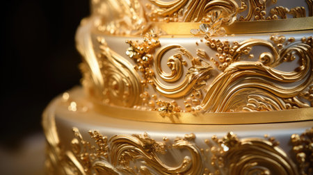 decadent gold swirlの素材