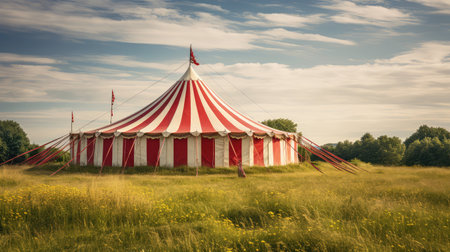 tent red stripesの素材