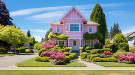pink bright houseの素材