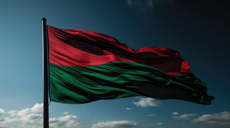 african red black and green flagの素材