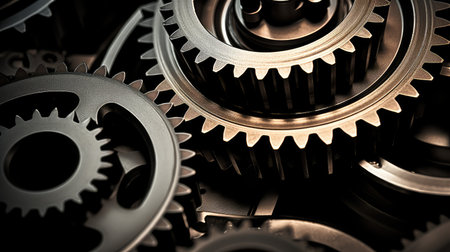 gears aerospace abstractの写真素材
