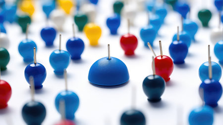 photograph blue push pinの素材