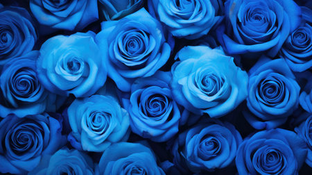 vibrant blue rose backgroundの素材
