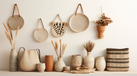 craft white wood product backgroundの素材