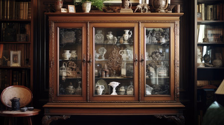 display wood cabinetの素材