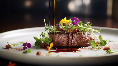 plating beef wineの素材