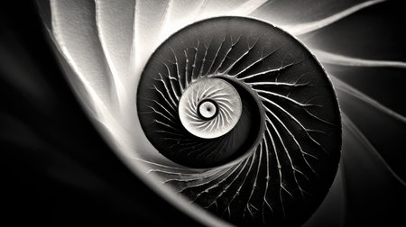 texture black and white spiralの素材