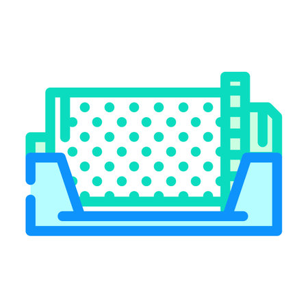 grinding mill cement production color icon vector illustrationのイラスト素材
