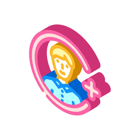 referral affiliate program isometric icon vector illustrationのイラスト素材