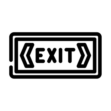 exit information line icon vector illustrationのイラスト素材