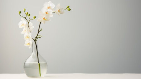 modern white orchidの素材