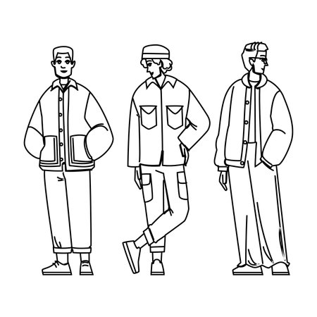 loafers man spring fashion vectorのイラスト素材
