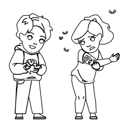 student students insects vectorのイラスト素材