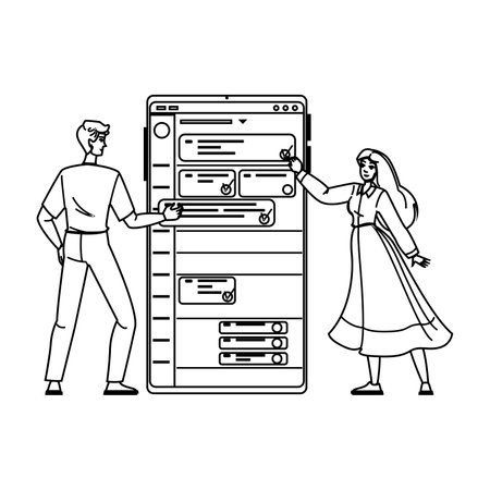 planner time management app vectorのイラスト素材