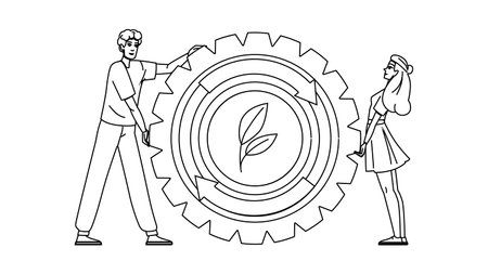 circle continuous improvement vectorのイラスト素材