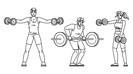 plank fitness exercises arm vectorのイラスト素材