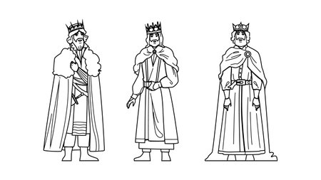 history medieval king vectorのイラスト素材