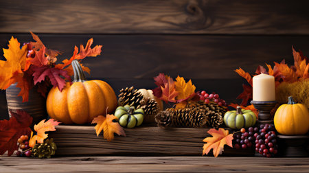 elegant happy thanksgiving woodの素材