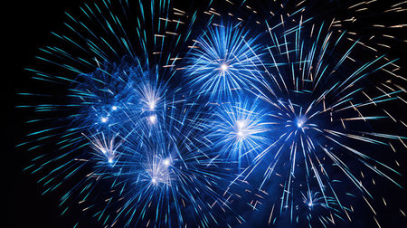 nighttime blue sparksの素材