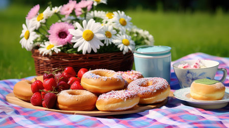 s celebration donut food backgroundの素材