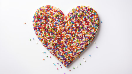 symmetrical sprinkles white backgroundの素材