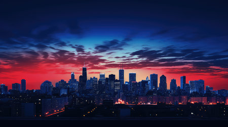 suntwilight blue and red backgroundsの素材