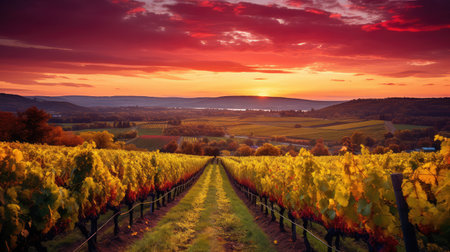 suncountryside beautiful bright travel autumn landscapeの素材