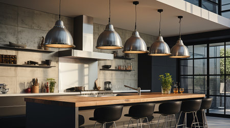 chic kitchen pendant lightsの素材
