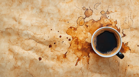 aged paper coffee stainedの素材