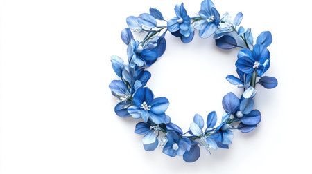 photo blue wreathの素材