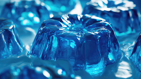 gelatin blue jelloの素材