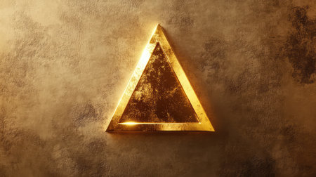 design triangle goldの素材