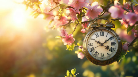 clock daylight savings spring forwardの素材