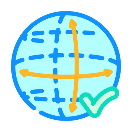 ergonomic design color icon vector illustrationのイラスト素材