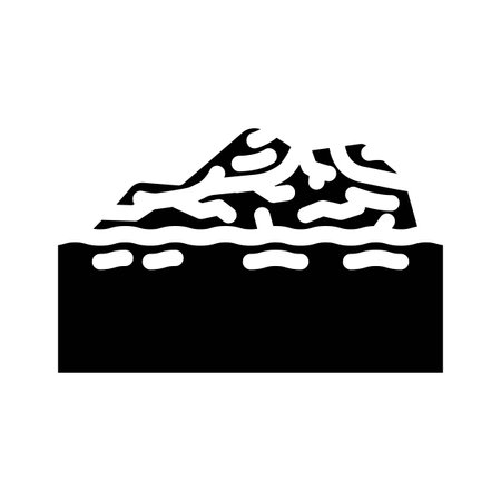 stains rocks water glyph icon vector illustrationのイラスト素材