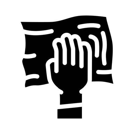 easy clean glyph icon vector illustrationのイラスト素材