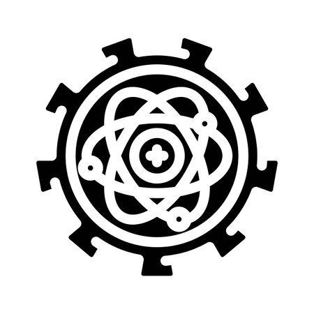 hardware scalability quantum computer glyph icon vector illustrationのイラスト素材