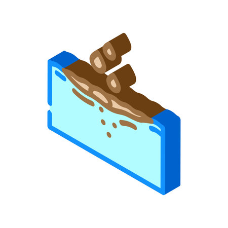 droplets water isometric icon vector illustrationのイラスト素材