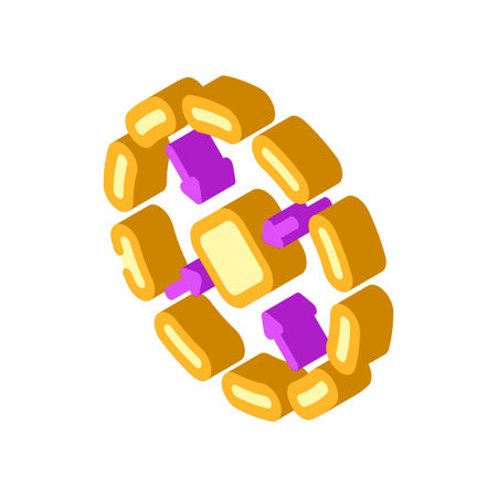 portable size isometric icon vector illustrationのイラスト素材