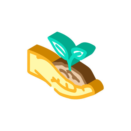 eco friendly isometric icon vector illustrationのイラスト素材