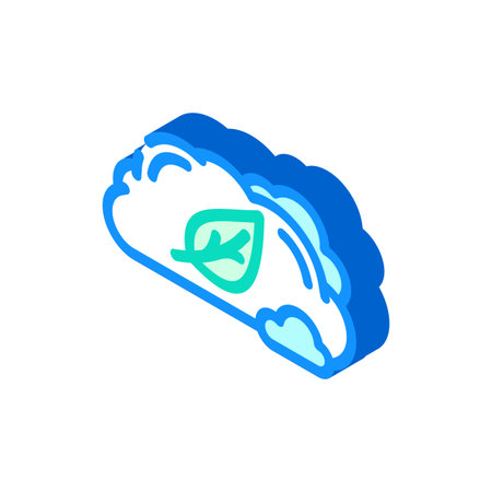 zero emission use isometric icon vector illustrationのイラスト素材