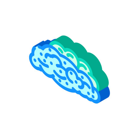 soap foam bubbles isometric icon vector illustrationのイラスト素材